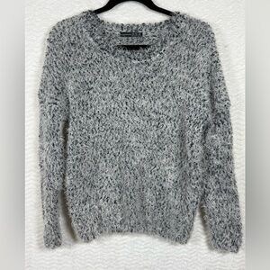 Atmosphere Charcoal Fuzzy Women's Sweater. Size 10. Such a standout vibe 🧡